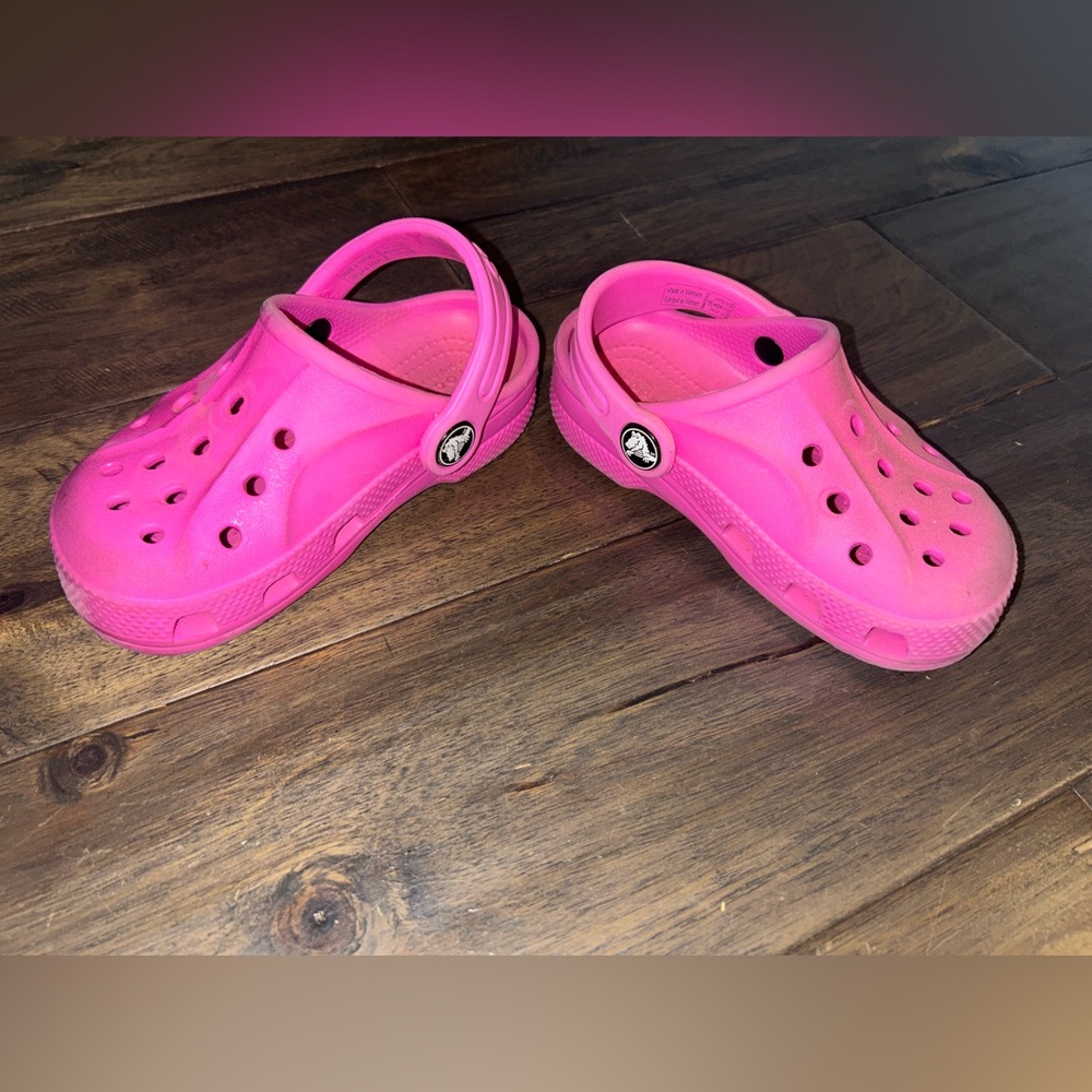 CROCS Pink Water Shoes with Perforated Design